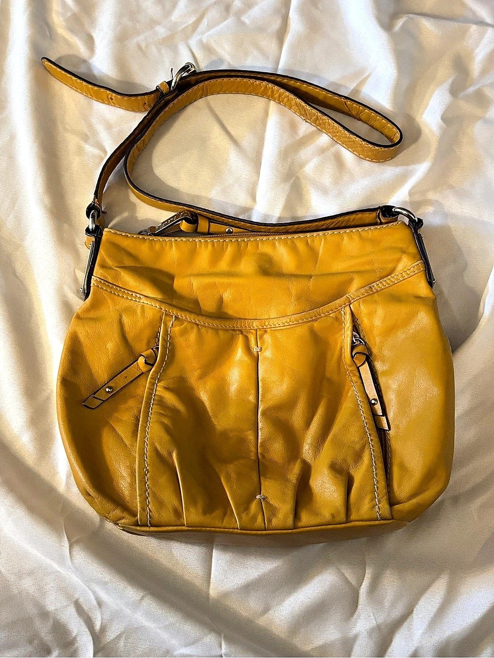 Tignanello Mustard Yellow Shoulder Bag